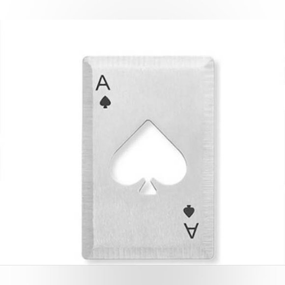 Ace Of Spades Bottle Opener Credit Card Size Pocker Cap Opener Portable … - Picture 1 of 3